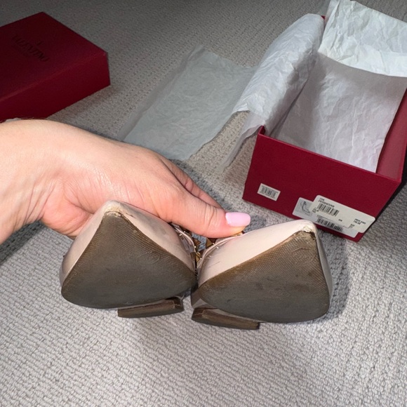 Valentino Rockstud nude patent flats - Picture 11 of 14